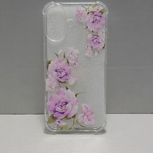 Apple iPhone 17 Clear Case with Pink Floral Design